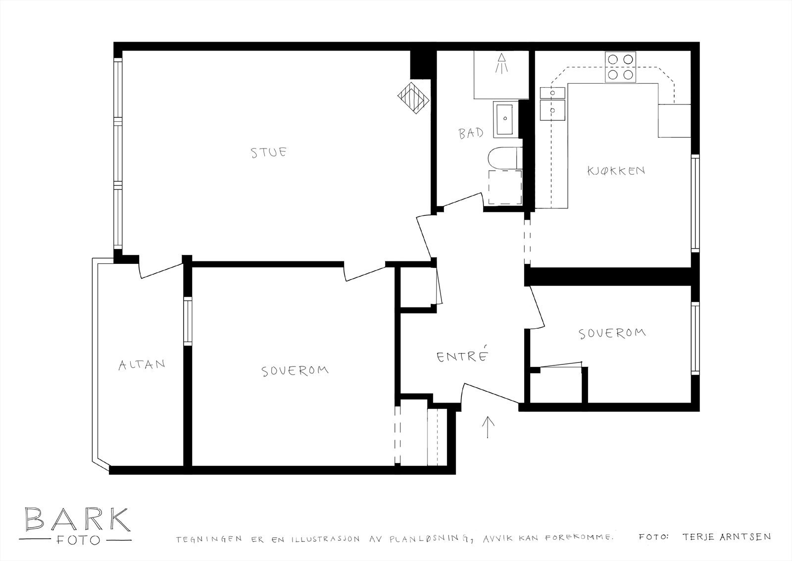 Plantegning Galleribilde