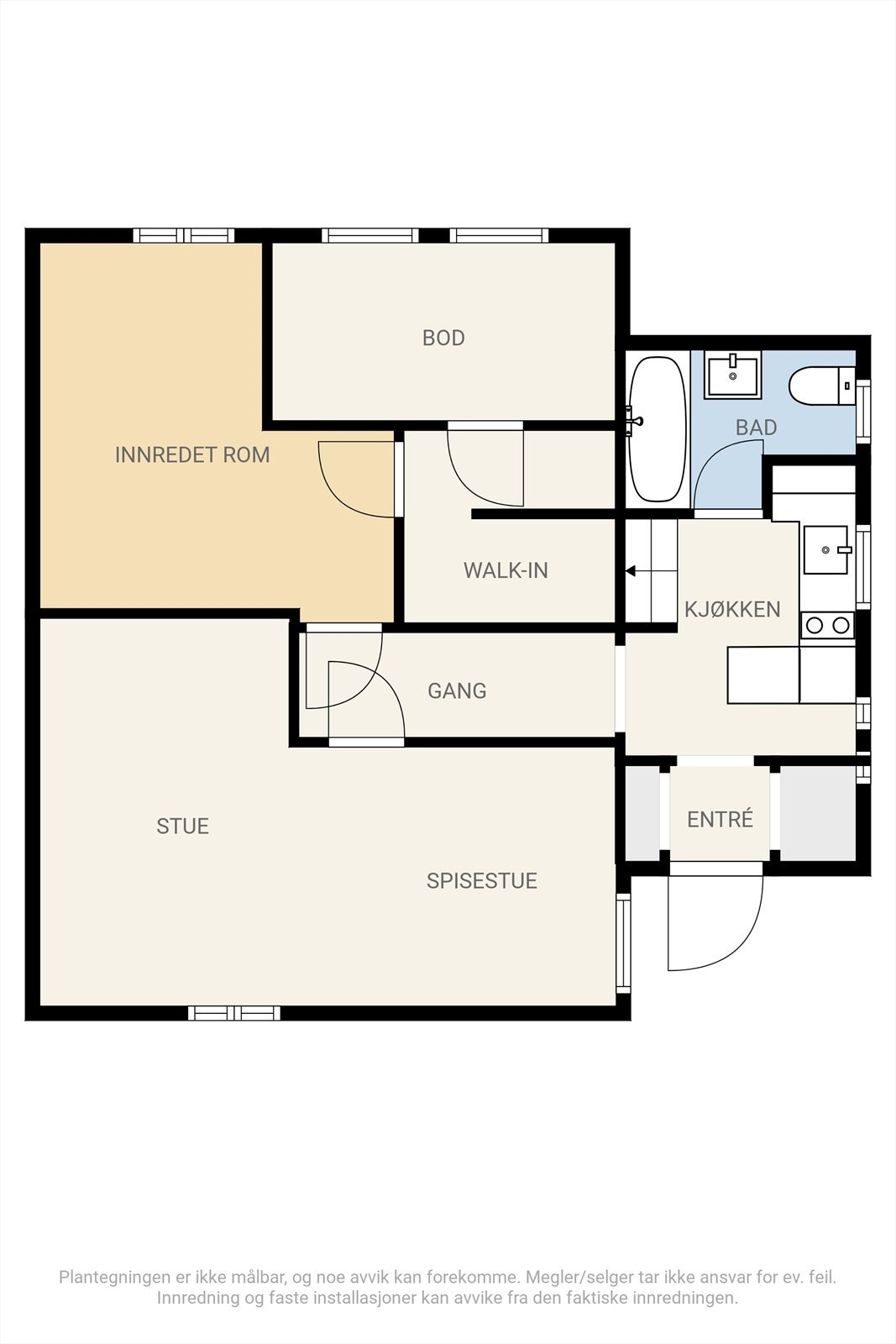 Plantegning av under etasjen Galleribilde