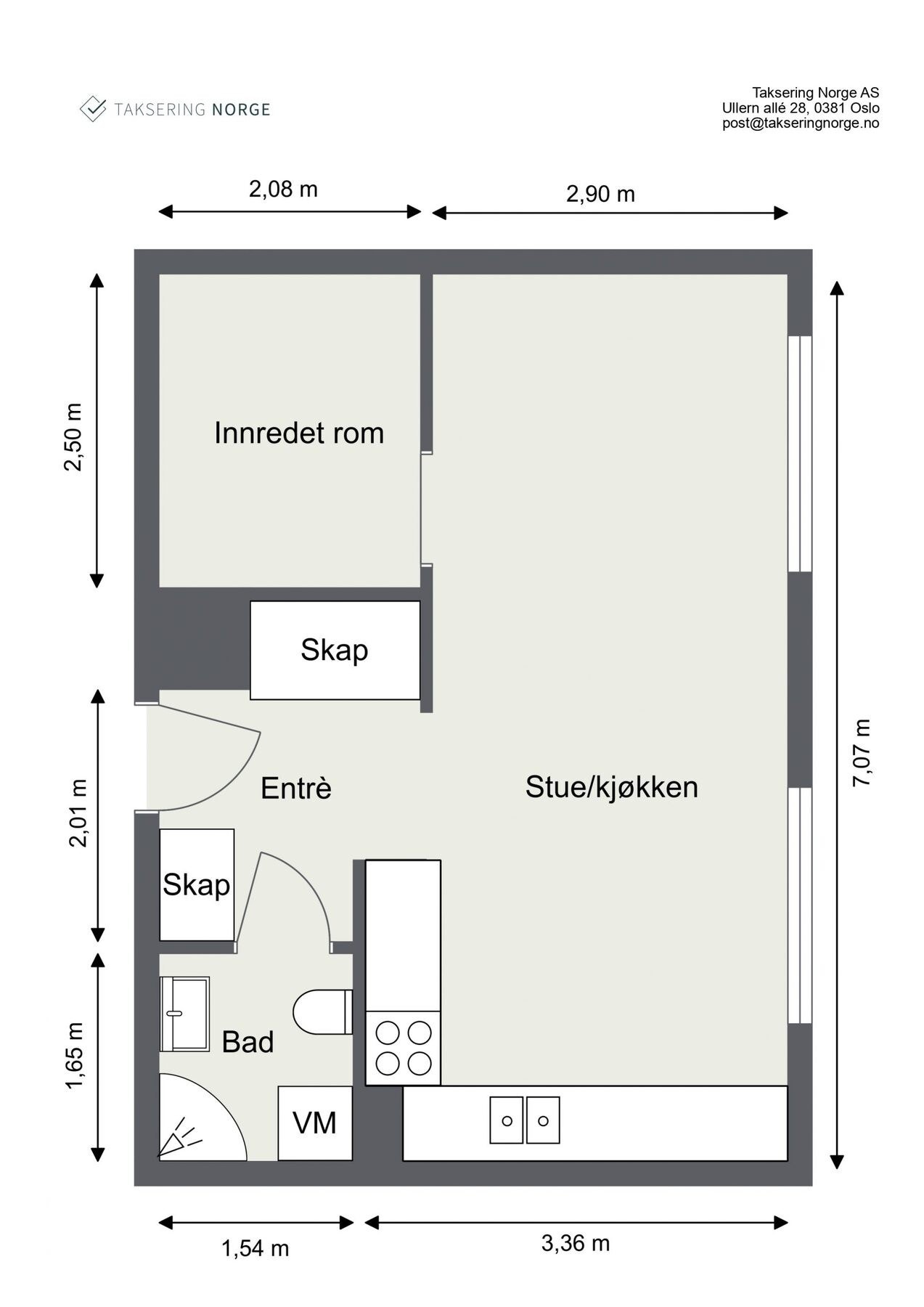 Plantegning Galleribilde
