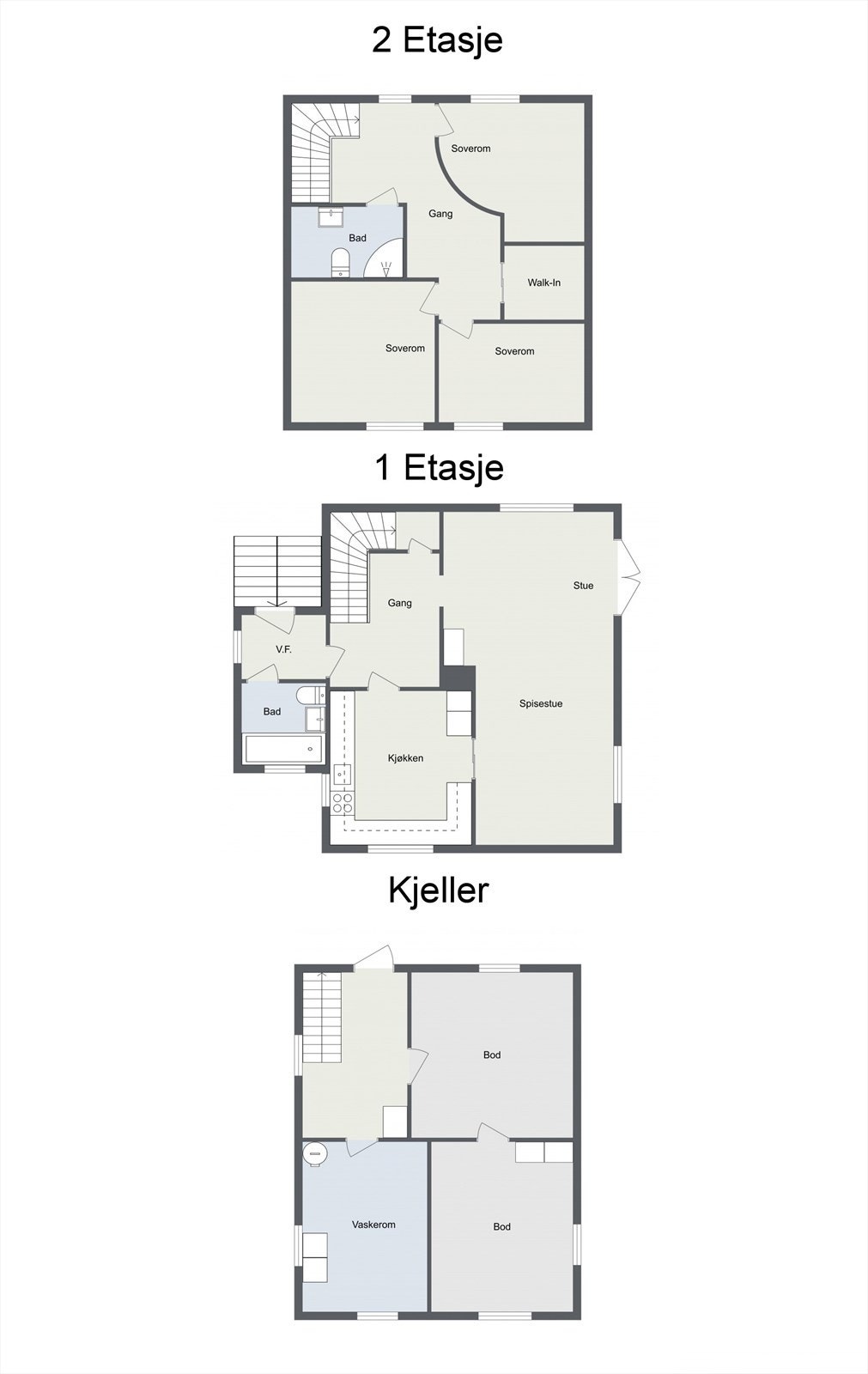 Brattbakken 1 - Plantegning Galleribilde