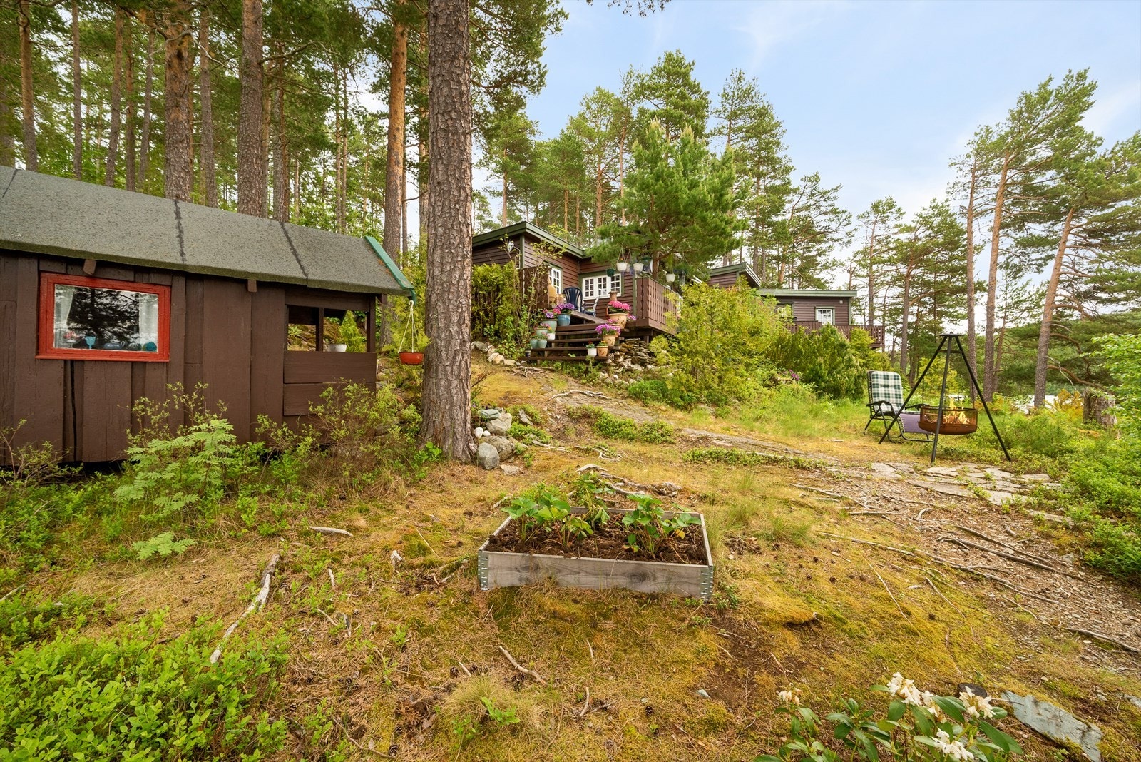 Selve øya byr på ulikt terreng og masse muligheter Galleribilde