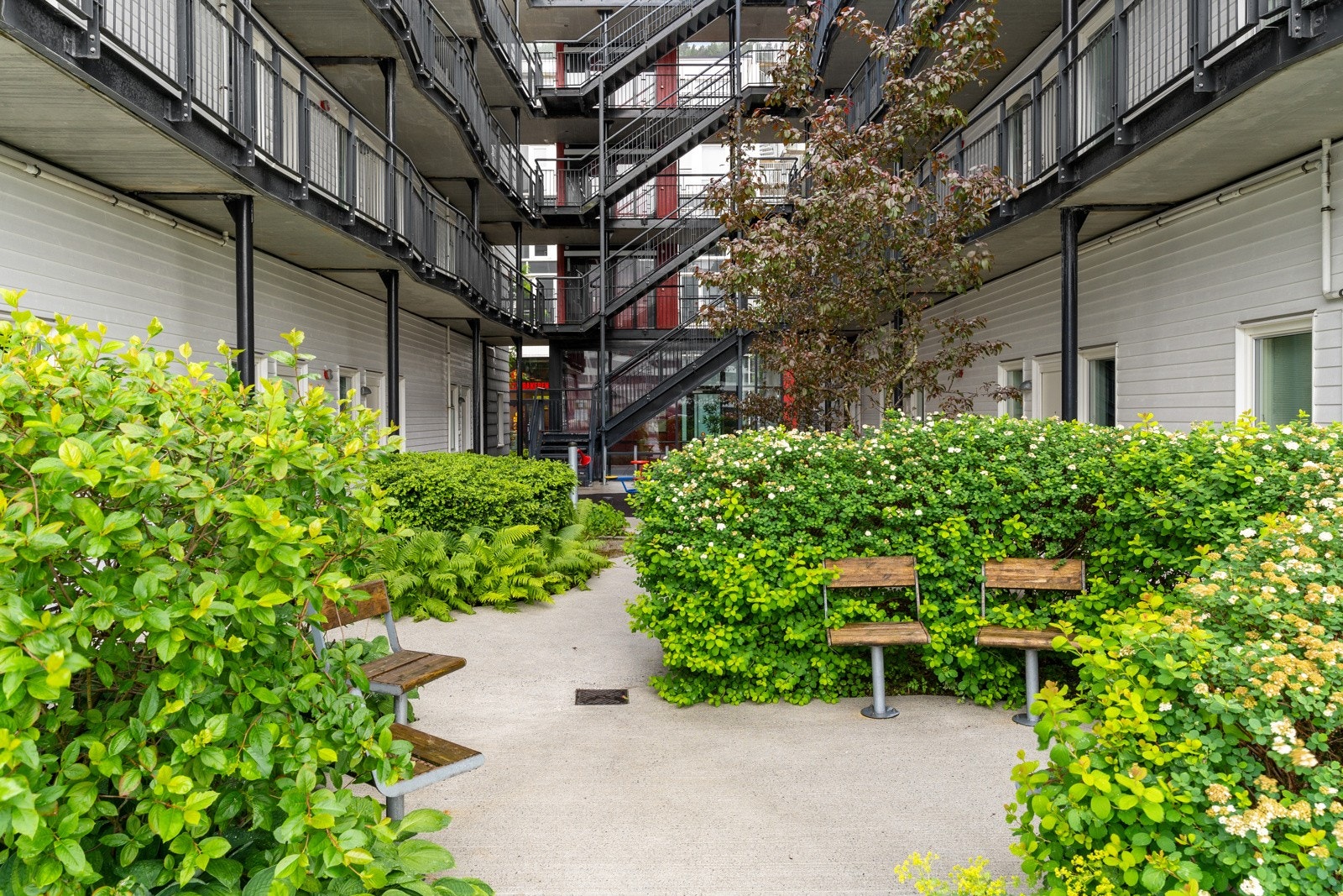 Her bor du i et veldrevet borettslag med egen vektertjeneste i borettslaget/området gjennom Securitas. Galleribilde