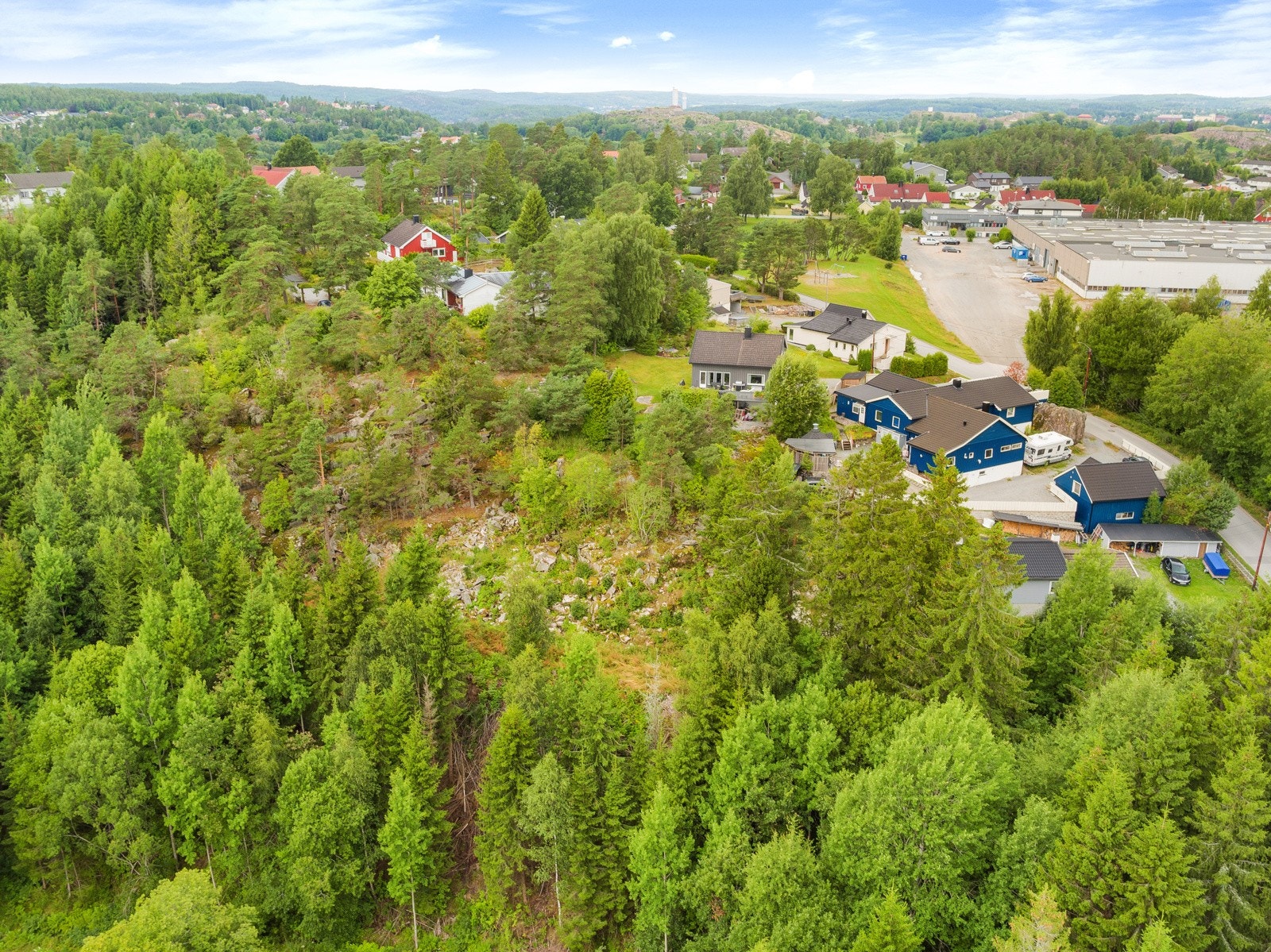 Høydefoto over området Galleribilde