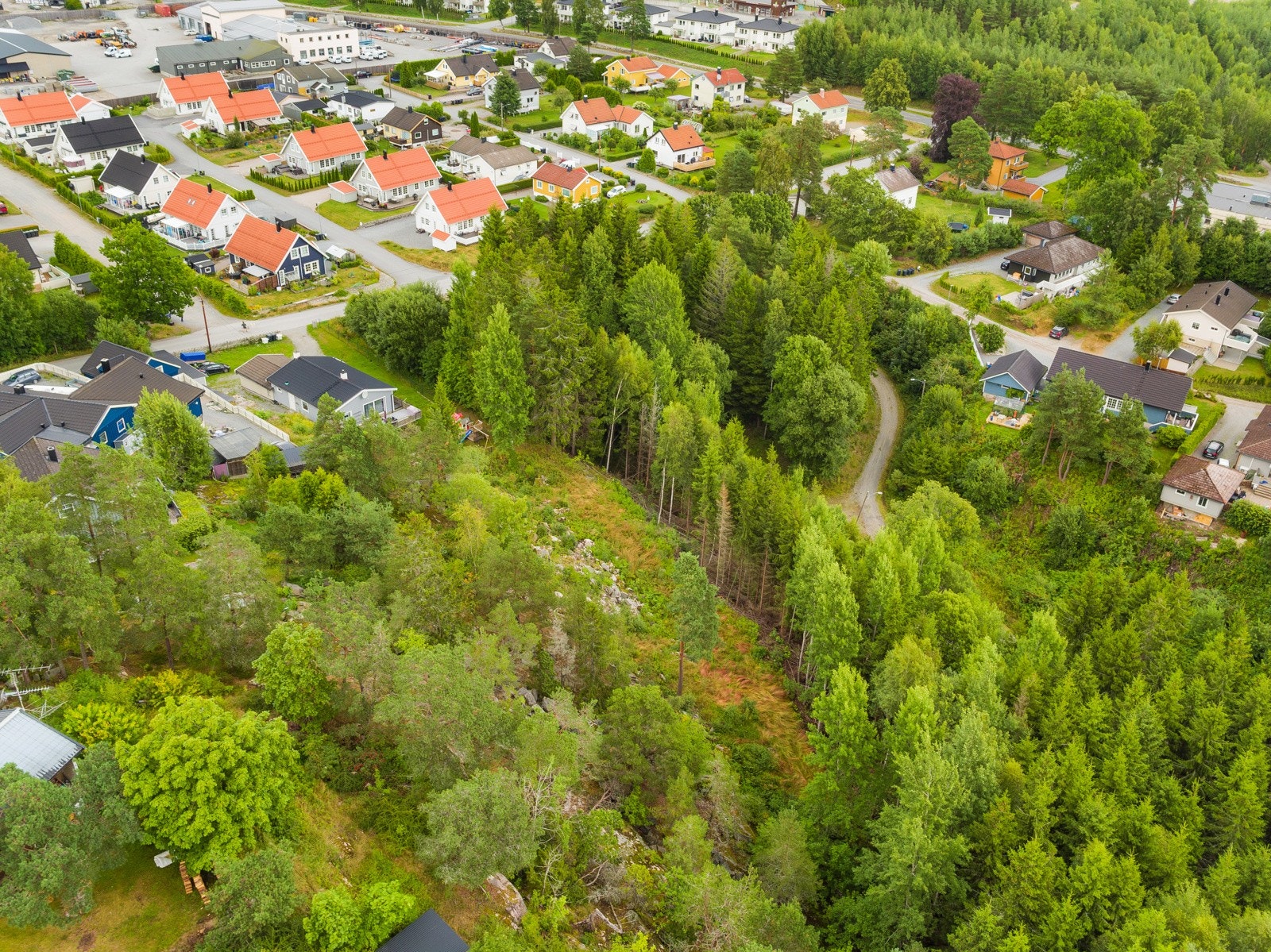 Høydefoto over området Galleribilde