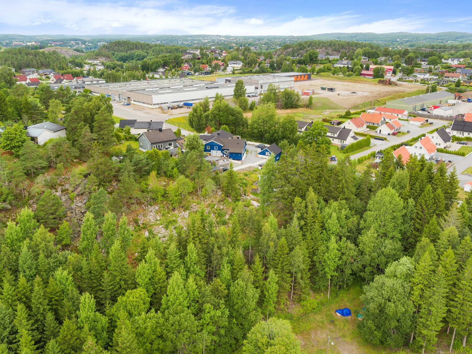 Høydefoto over området Galleribilde