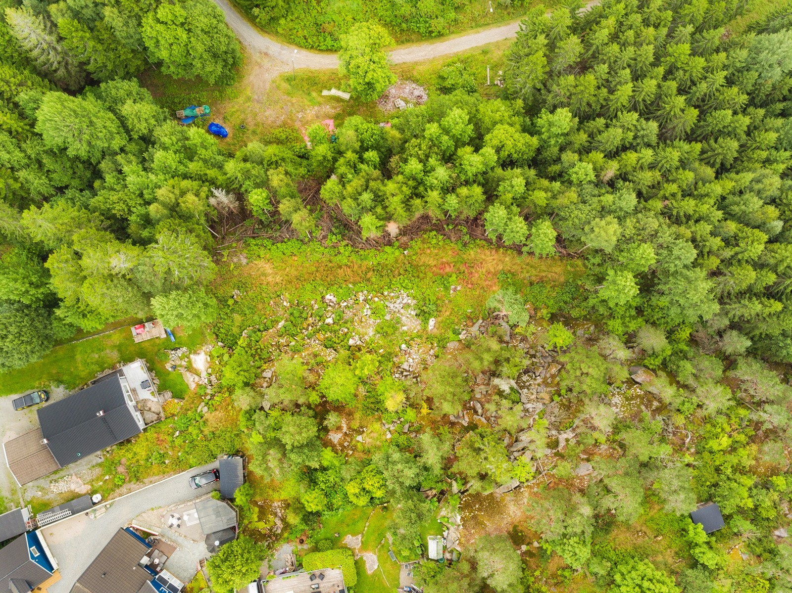 Høydefoto over området Galleribilde