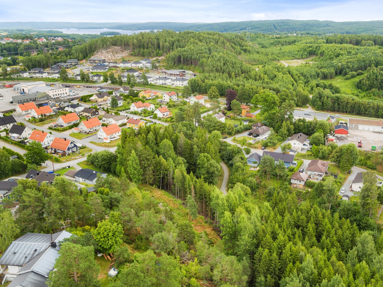 Høydefoto over området Galleribilde