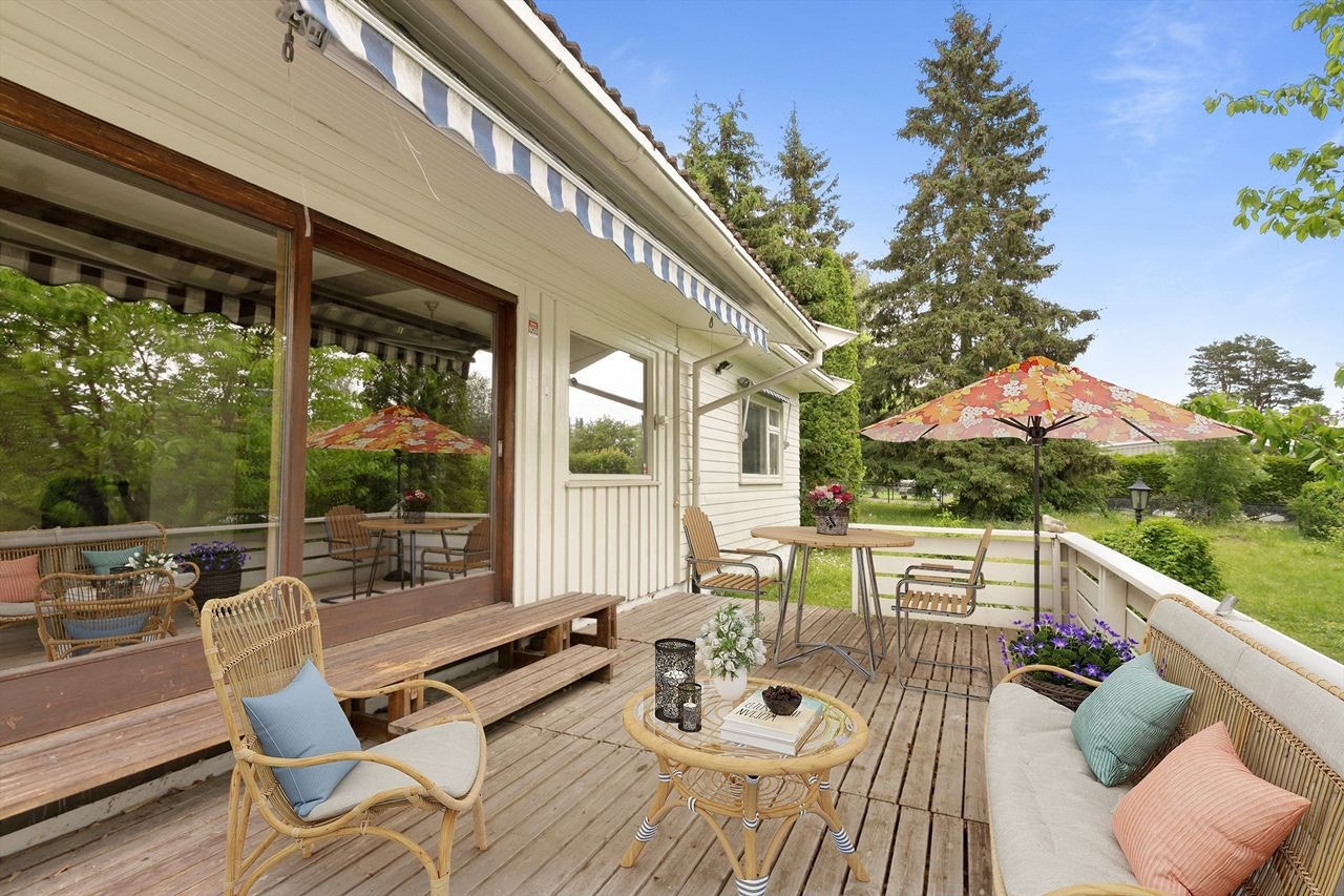 Idé til møblement på terrassen. Galleribilde