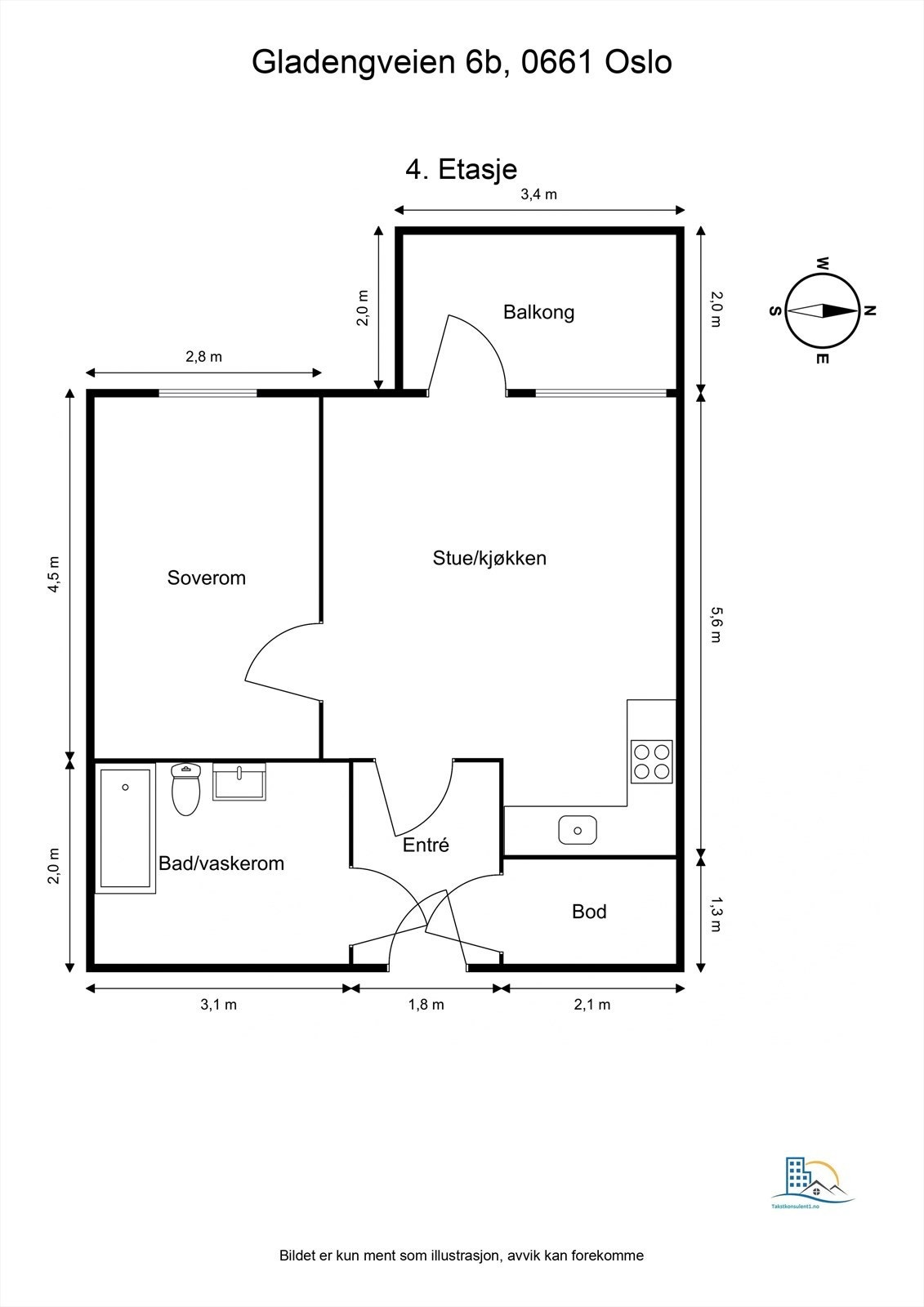 Plantegning Galleribilde