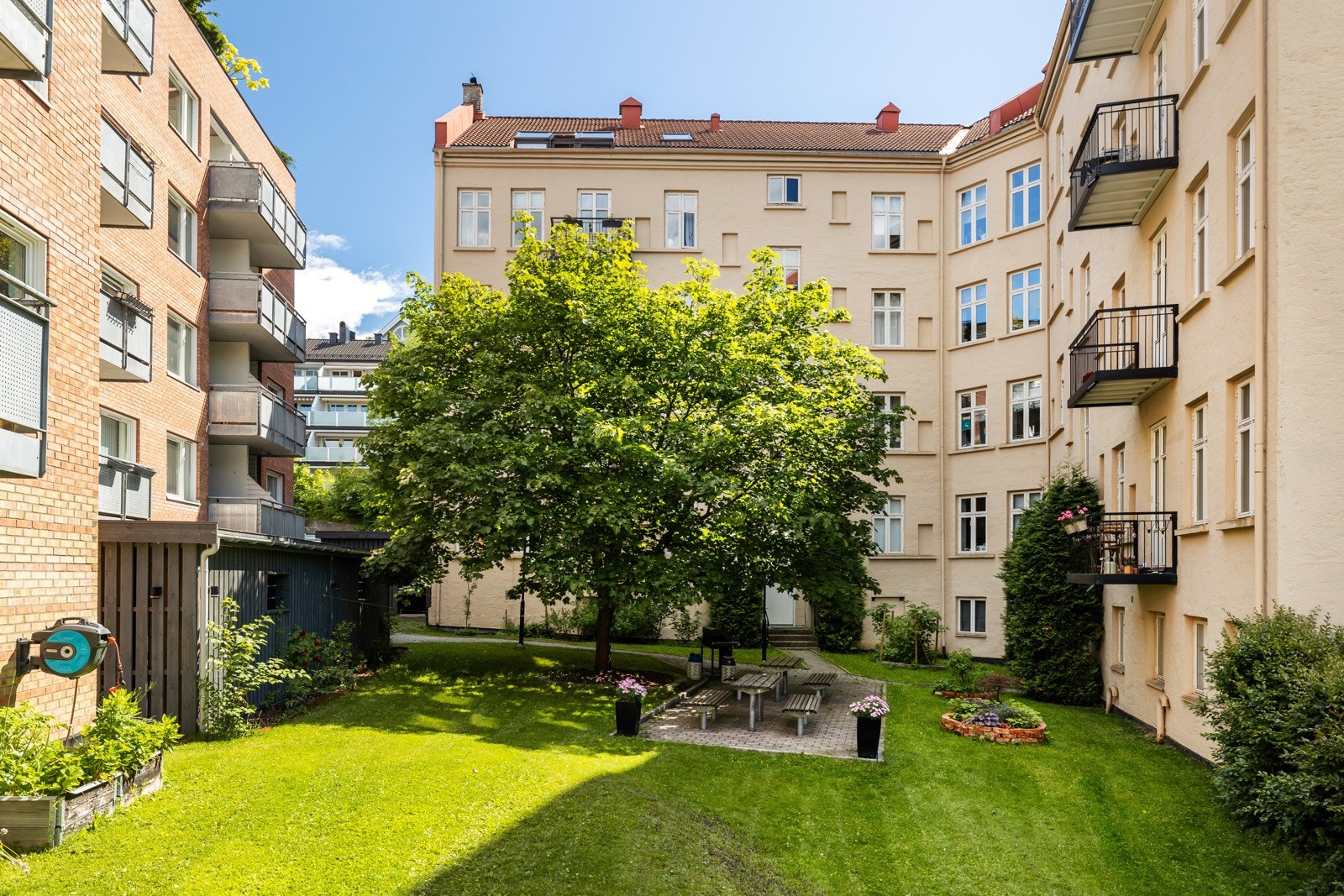 Uteområder i bakgården Galleribilde