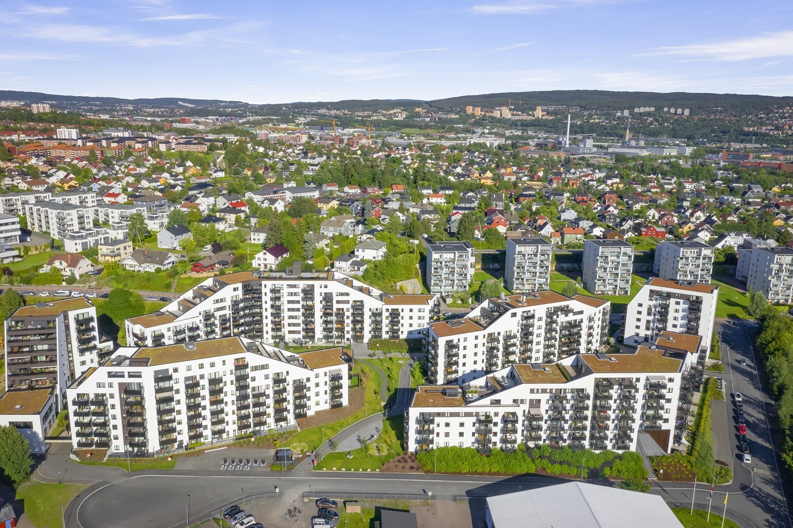 Mørtelverksbakken ligger i et nytt og spennende område under utvikling Galleribilde