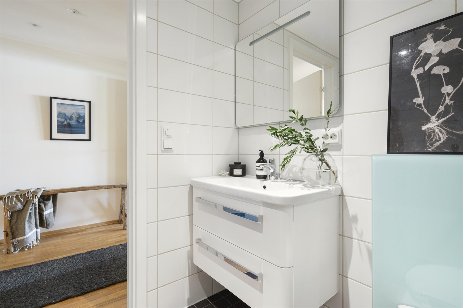 Opplegg for vaskemaskin og tørketrommel Galleribilde