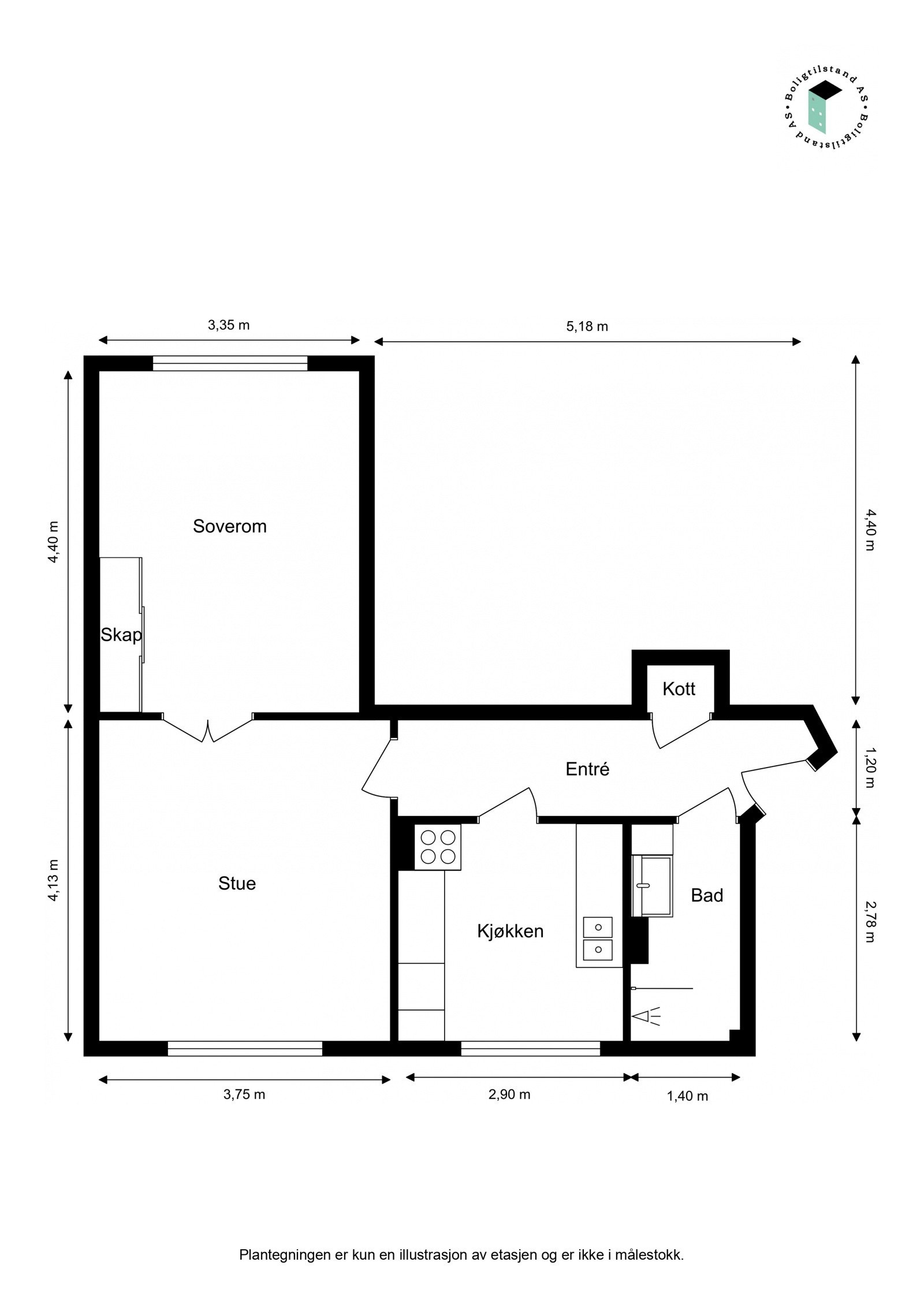 Plantegning Galleribilde
