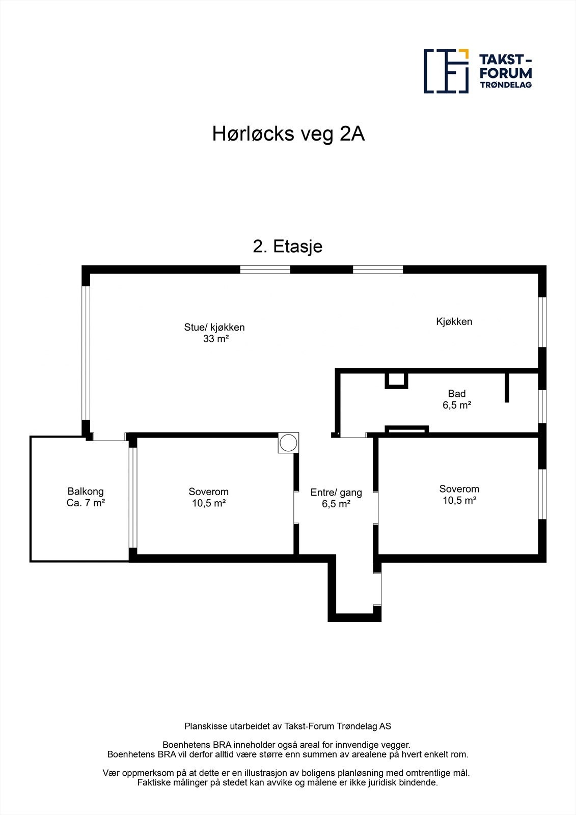 Plantegning av leiligheten. Galleribilde