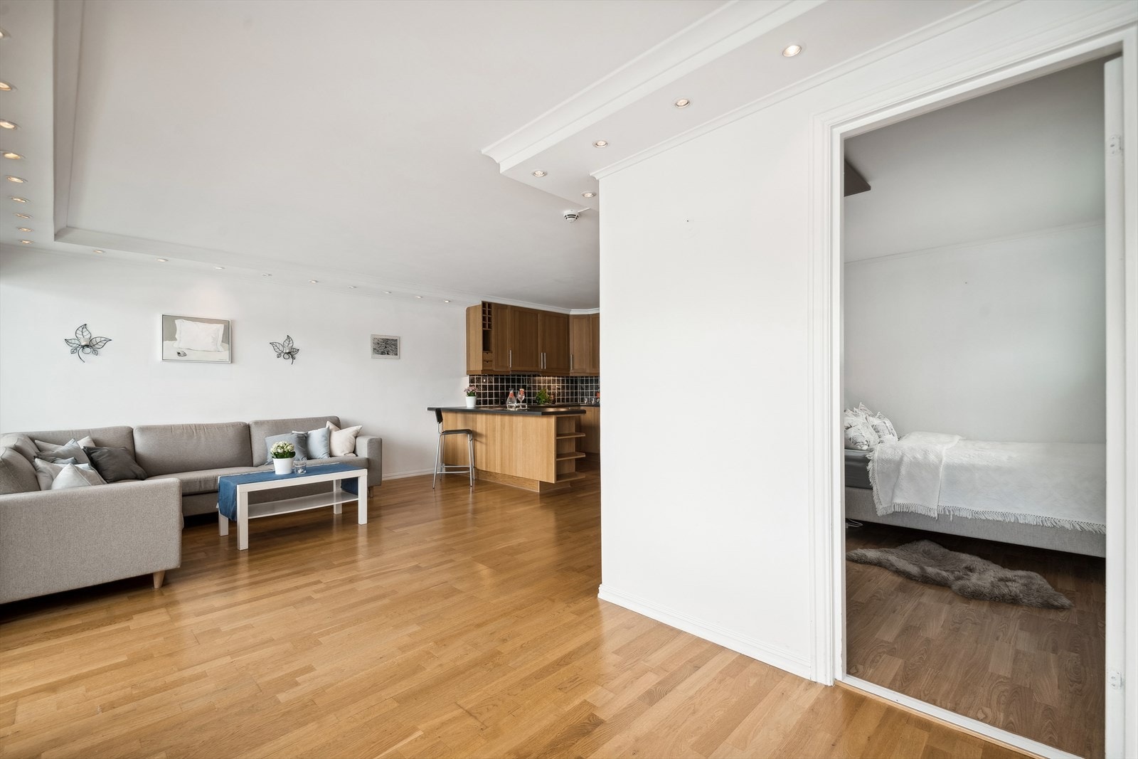 Stue mot soverom Galleribilde