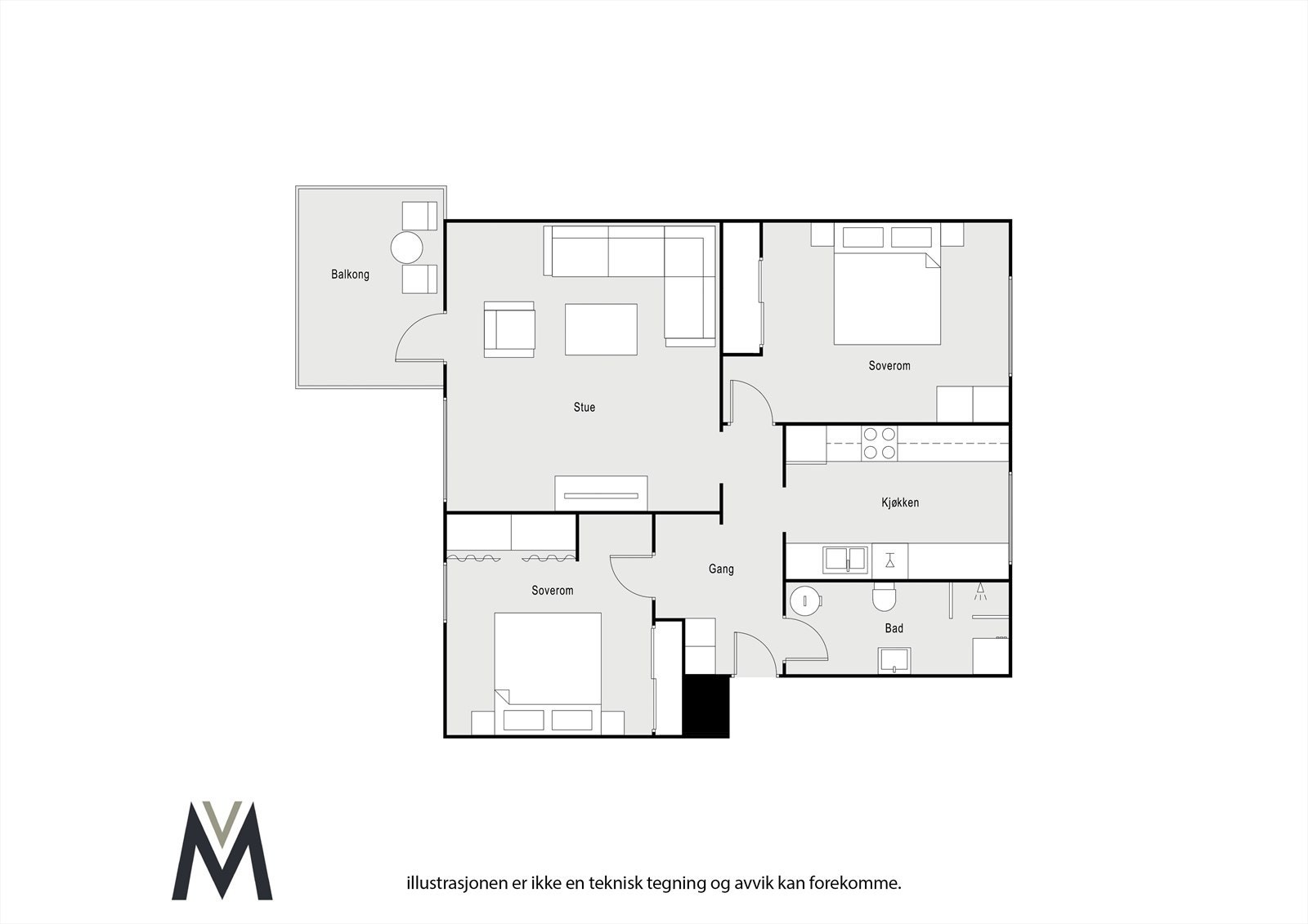 Plantegning Galleribilde