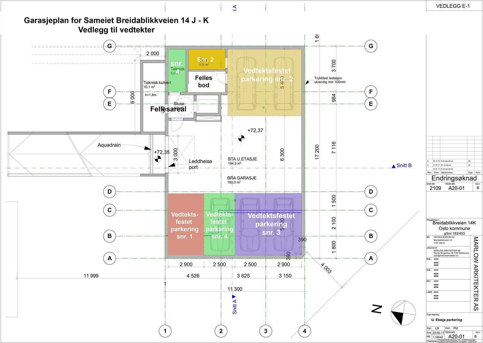 Garasjeplan. Galleribilde