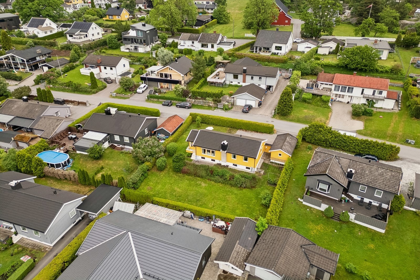 Veletablert boligområde på populære Mosserød. Galleribilde