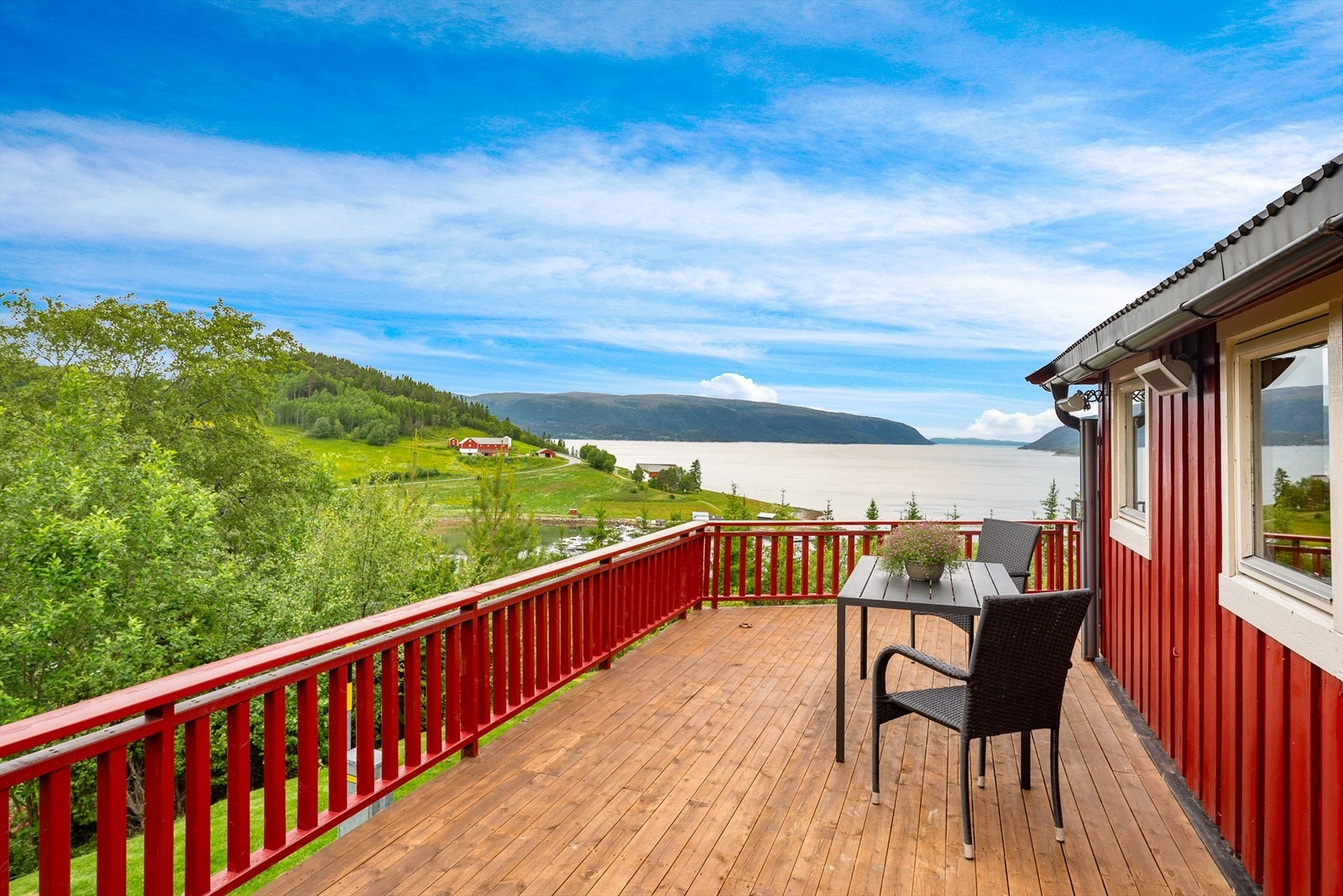 Bedre utsikt fra hytta skal man lete lenge etter! Galleribilde