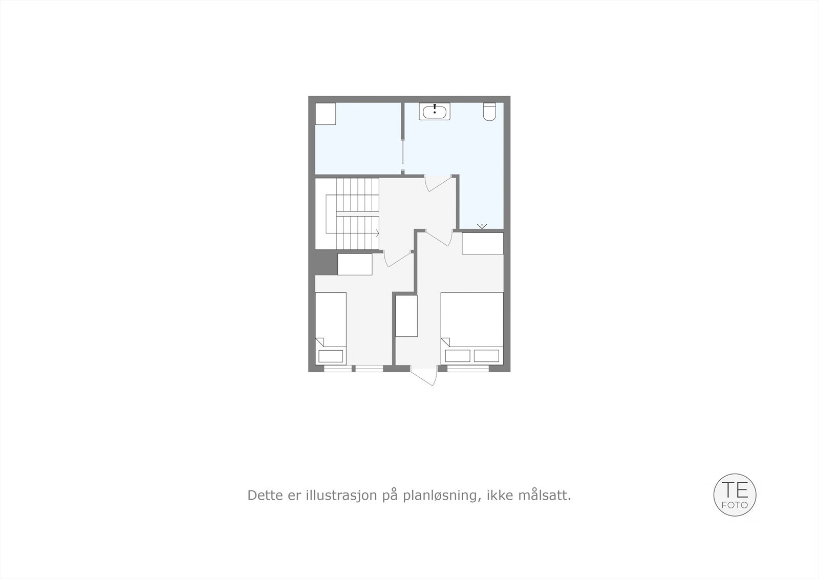 Plantegning 1 etasje. Galleribilde