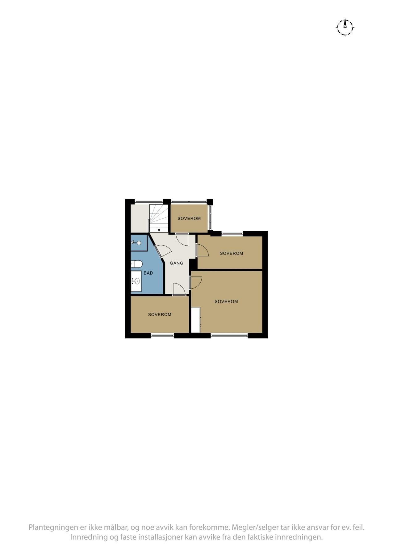 Plantegning 2 etasje øst Galleribilde