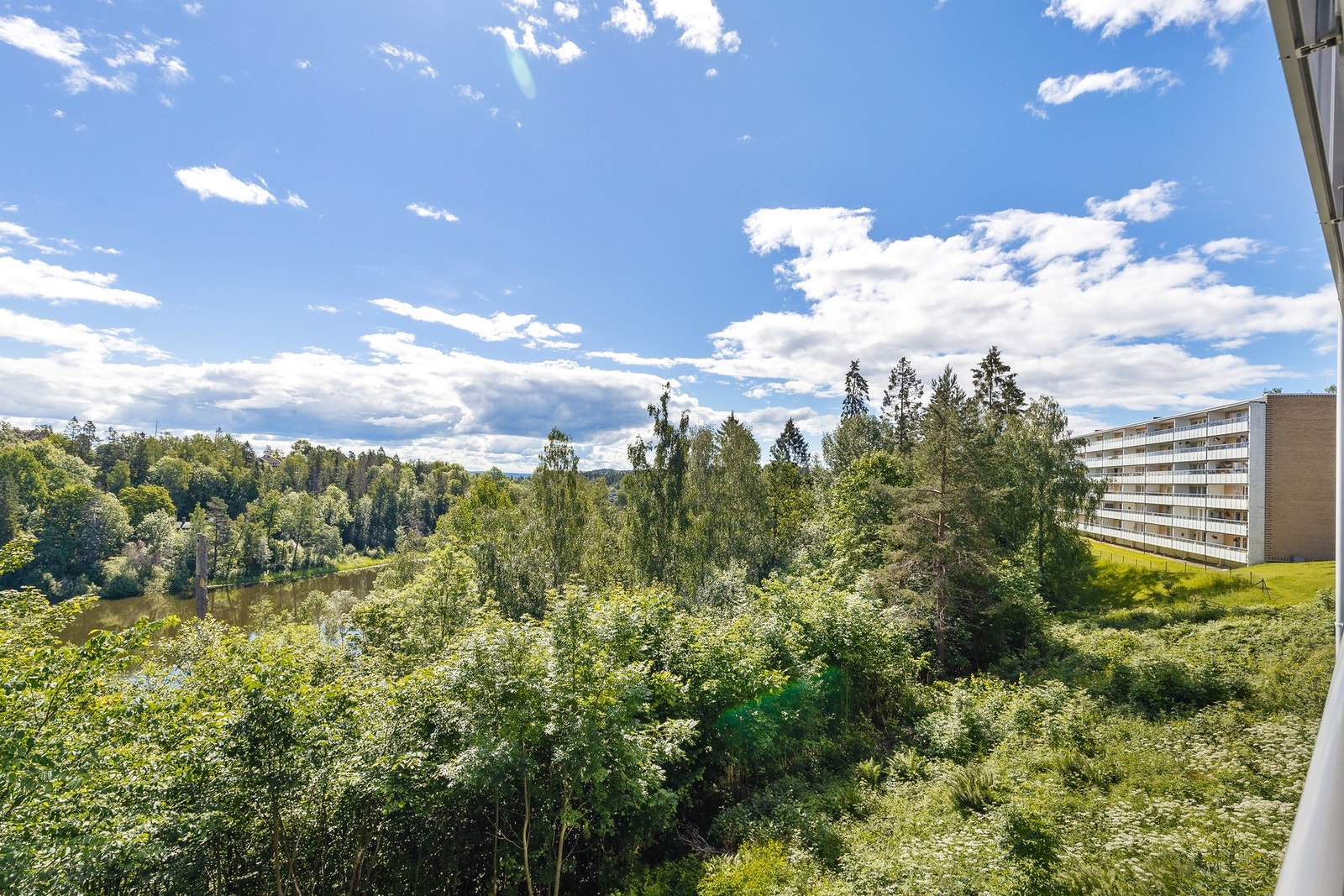 Flott utsikt fra balkongen Galleribilde