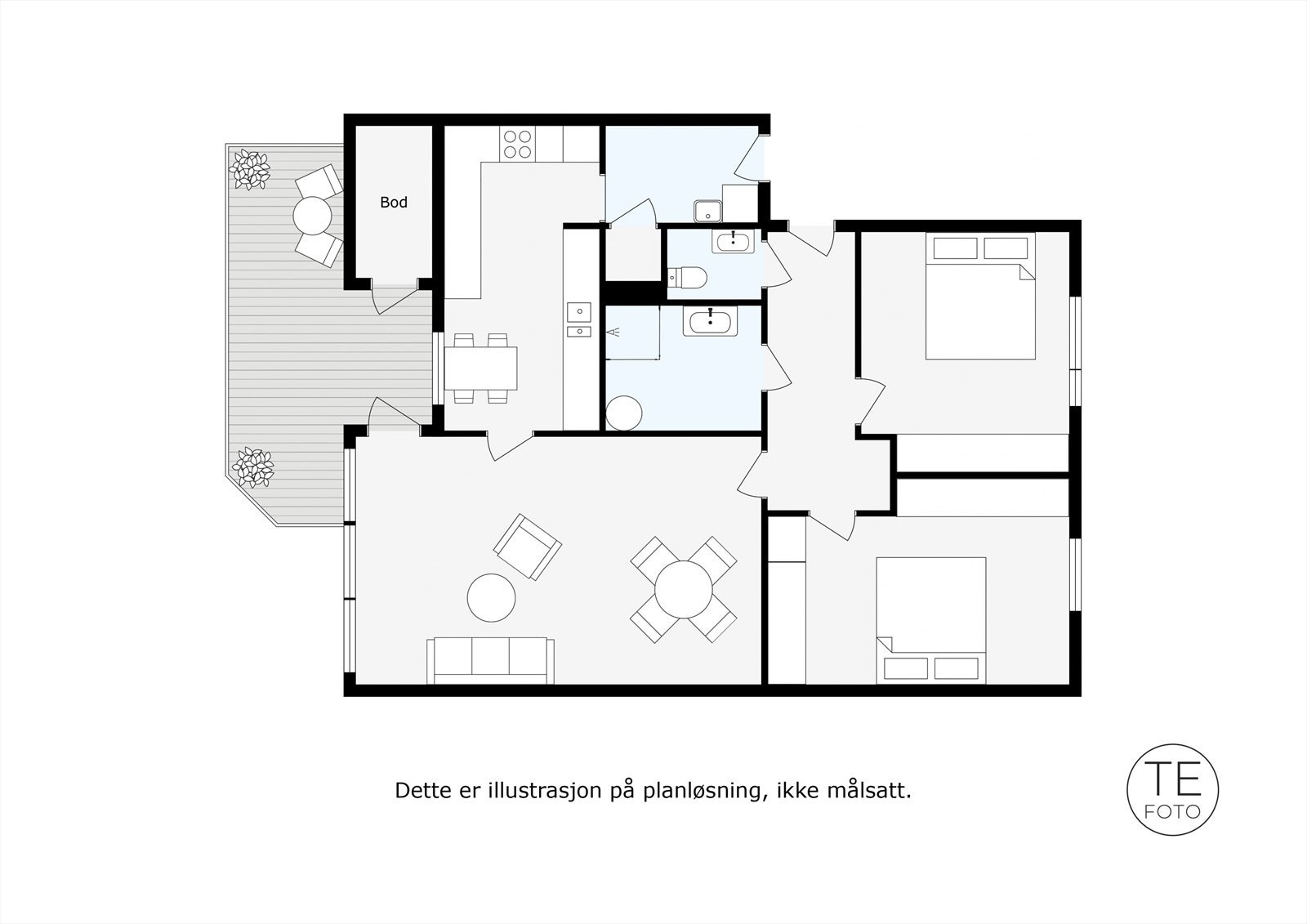 2D Planskisse Galleribilde