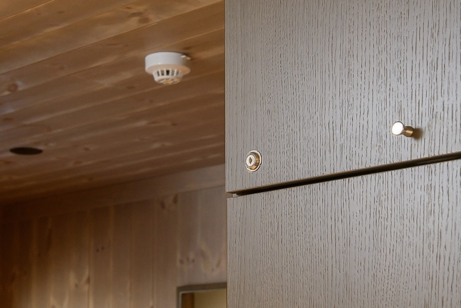 Detaljer fra skapløsning - mulighet for å lagre private eiendeler v/ utleie. Galleribilde