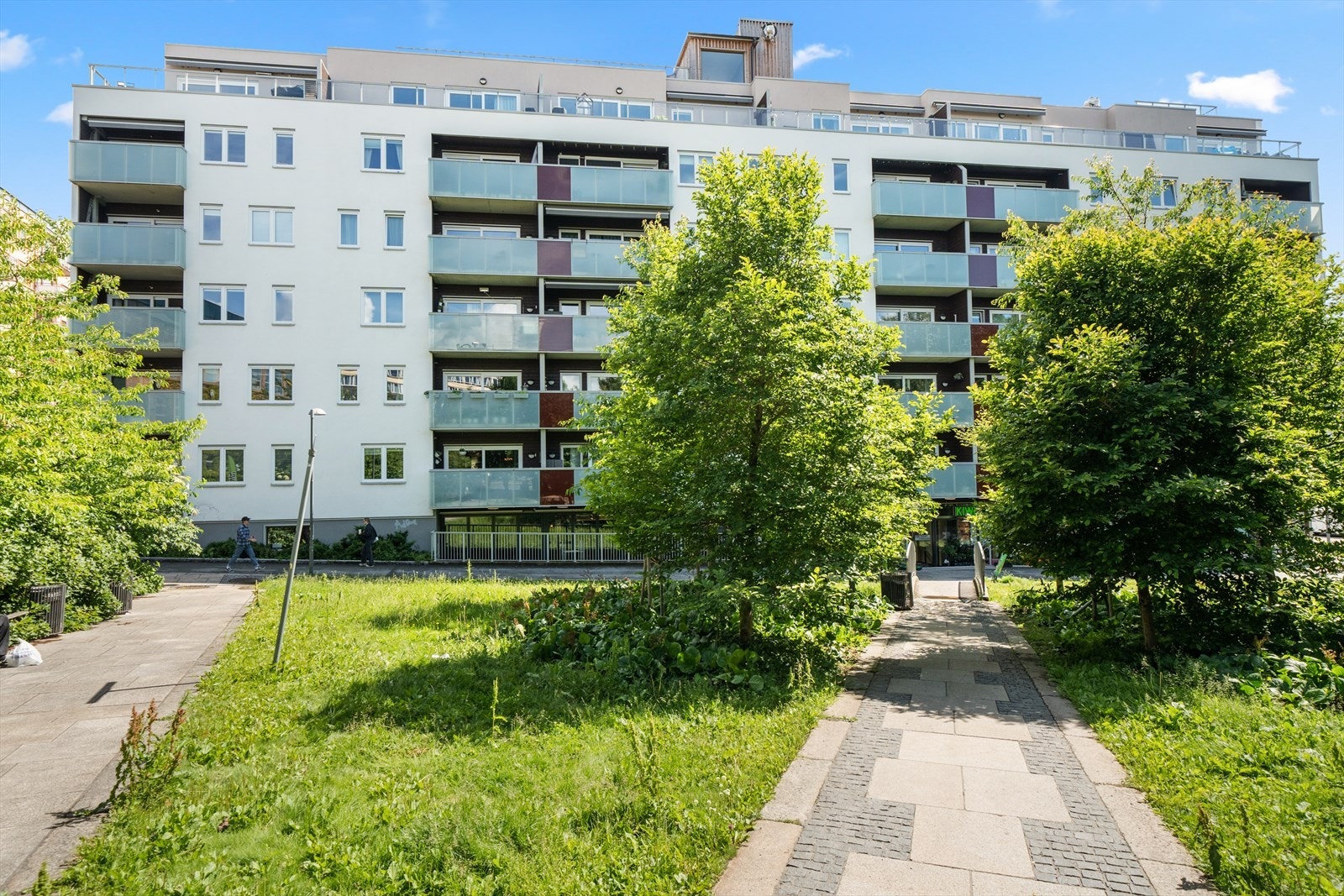 Boligens bygg sett fra fremsiden. Galleribilde