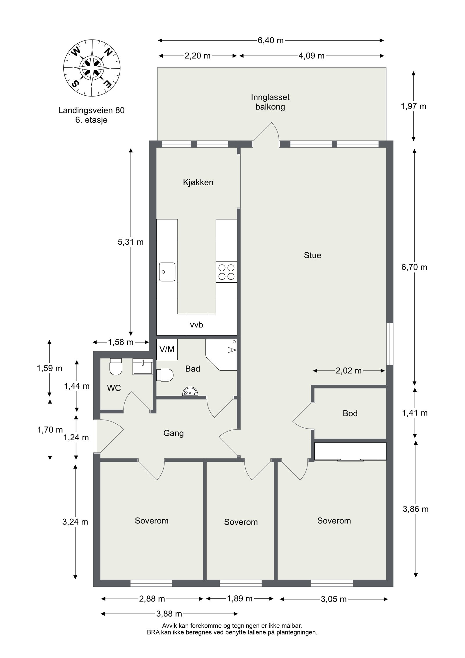 Plantegning Galleribilde