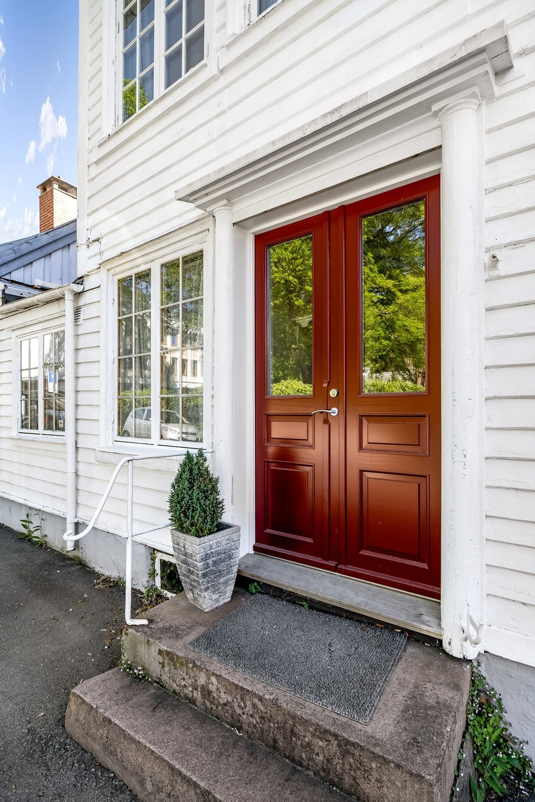 Inngangsparti til en av hyblene. Galleribilde