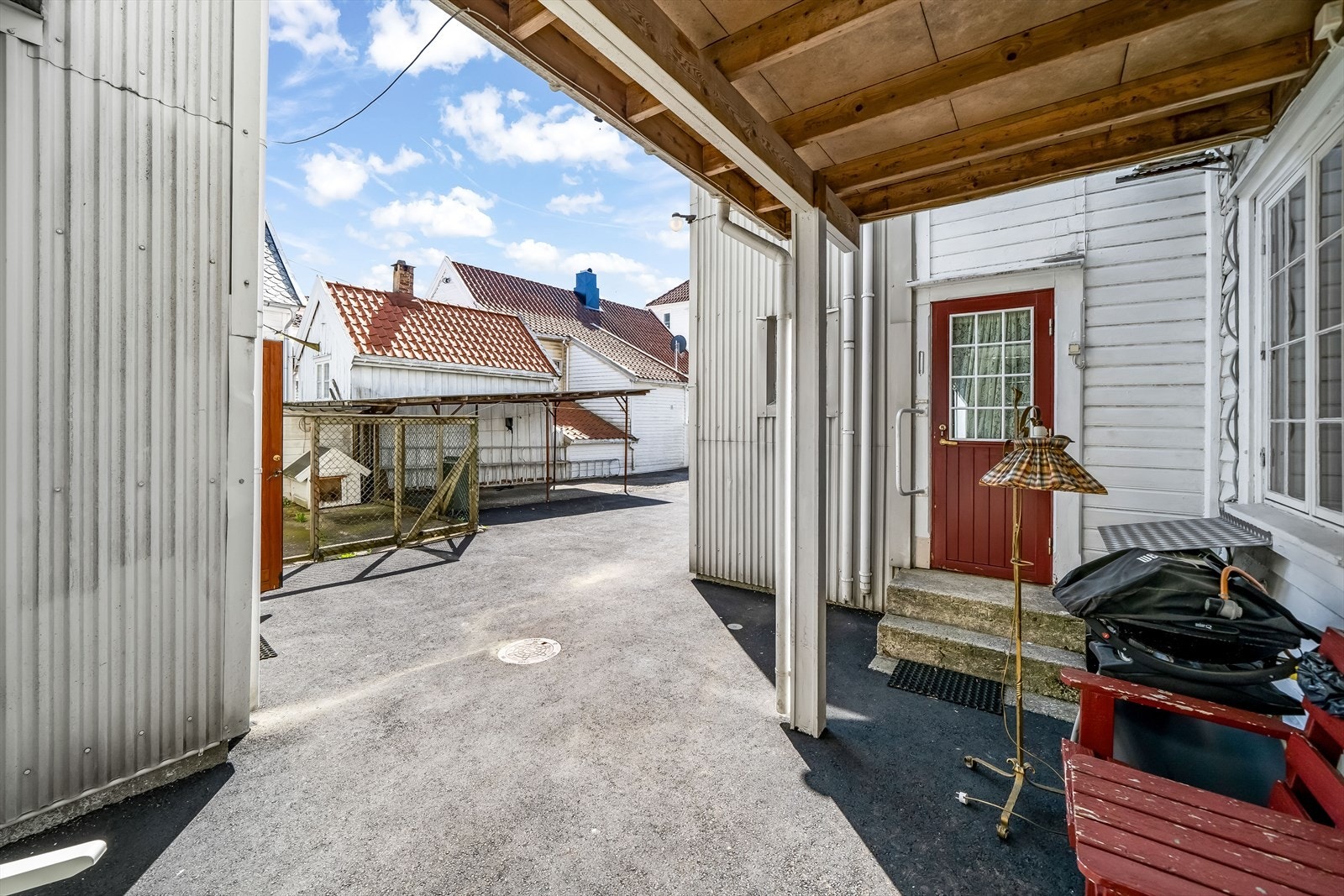 Del av bakgård Galleribilde