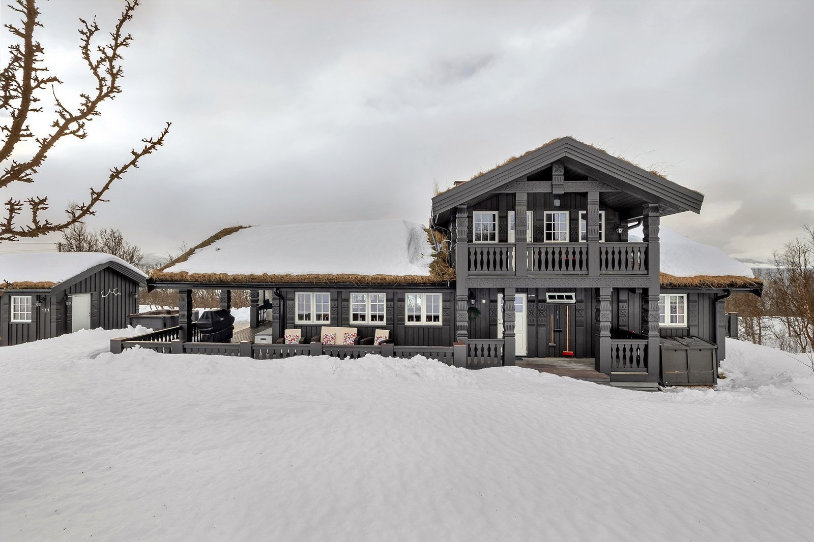 Estetisk flott fritidsbolig med god størrelse Galleribilde