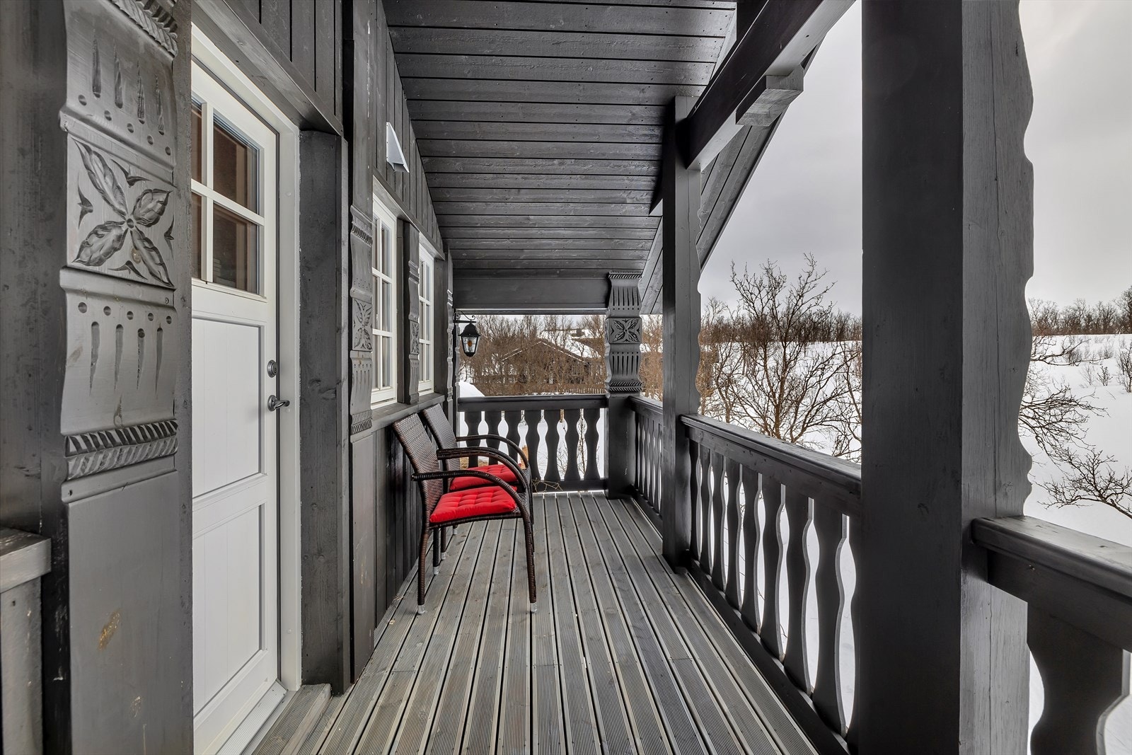 Terrassen med utgang fra loftstuen Galleribilde