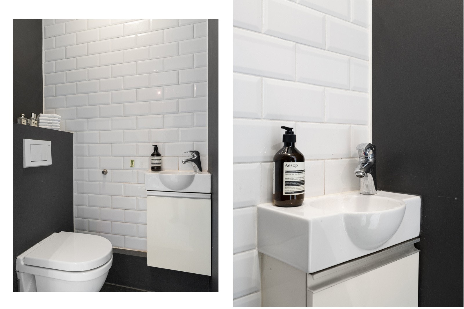 Delikat toalettrom ved entréen i 1. etasje. Galleribilde