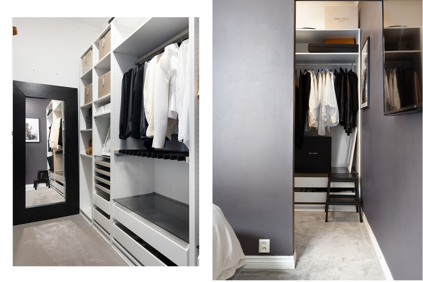 Eget omkledningsrom i del av hovedsoverommet. Galleribilde