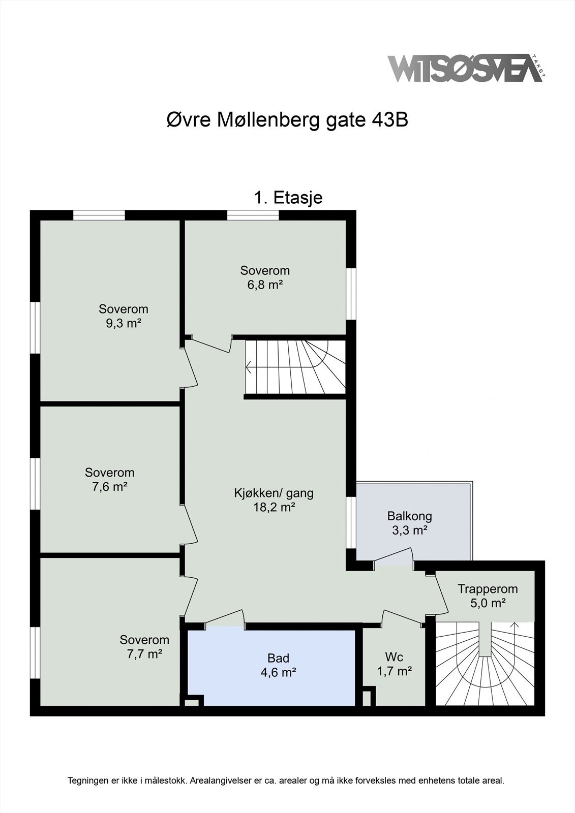 Planskisse første etasje. Galleribilde