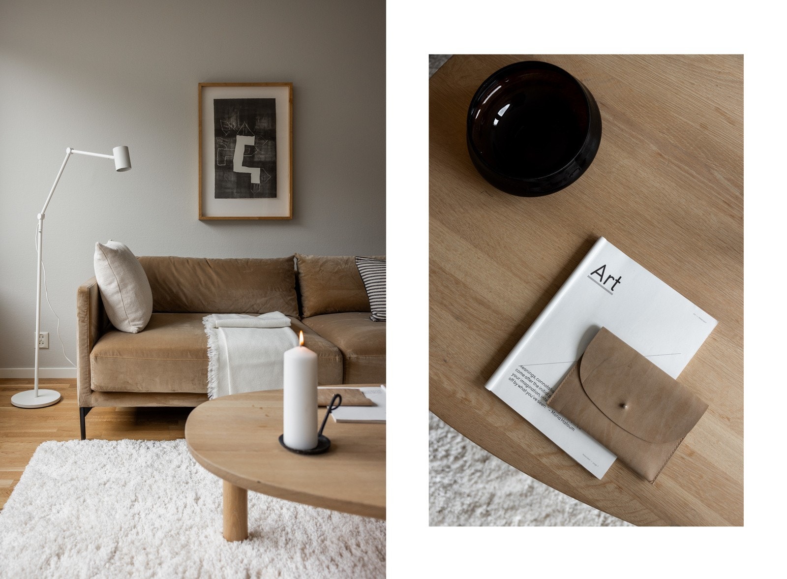 Leiligheten har gjennomgående 3-stavs parket fra 2016 foruten bad og entré. Galleribilde