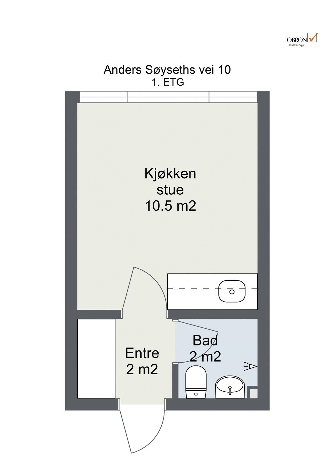 Planskisse 1. etasje. Galleribilde