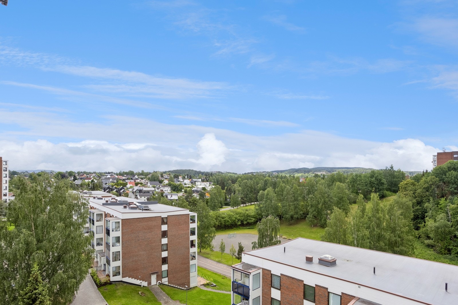 Fin utsikt fra balkongen. Galleribilde