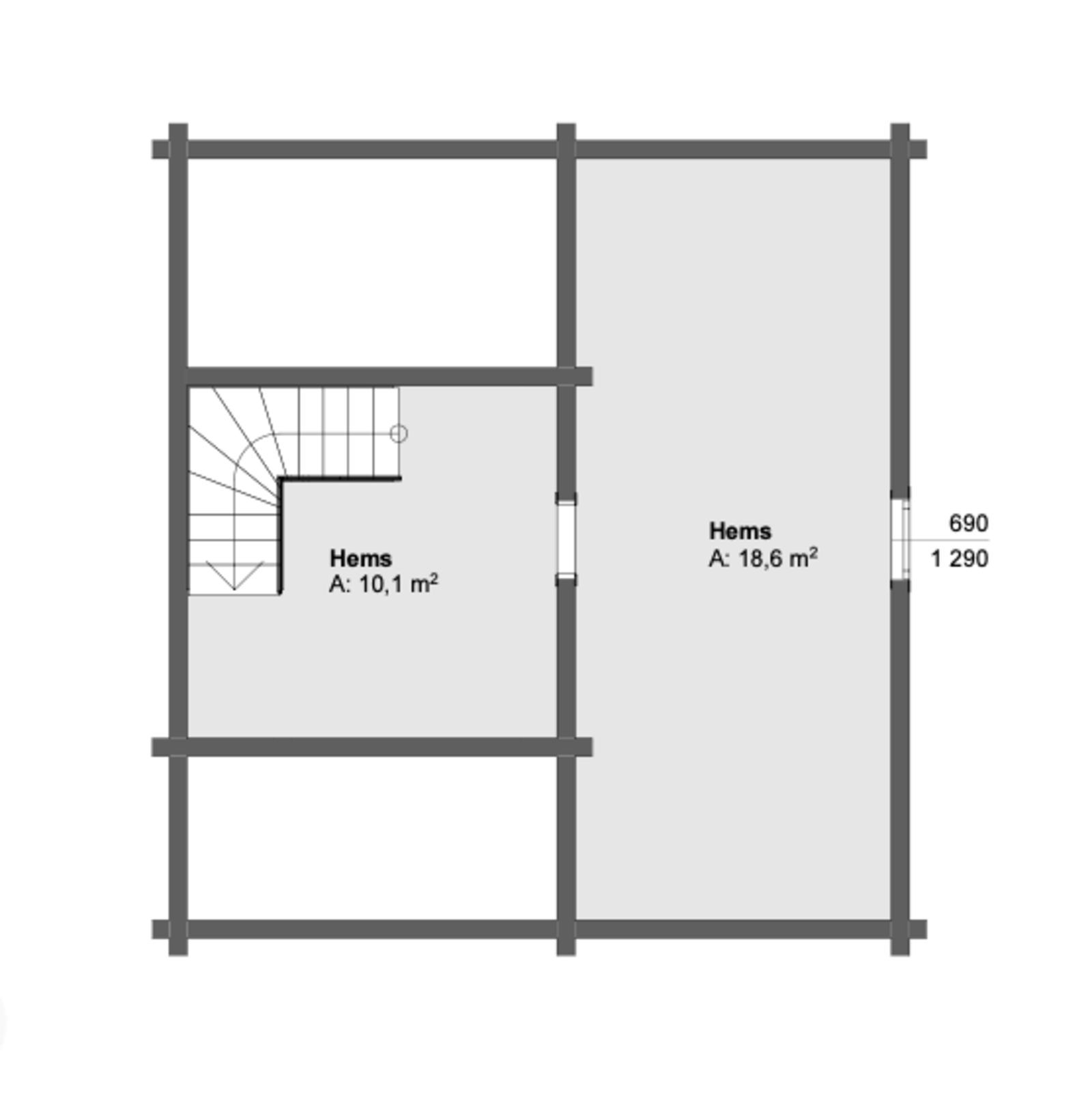 Plantegning hemsplan Lodge II Galleribilde
