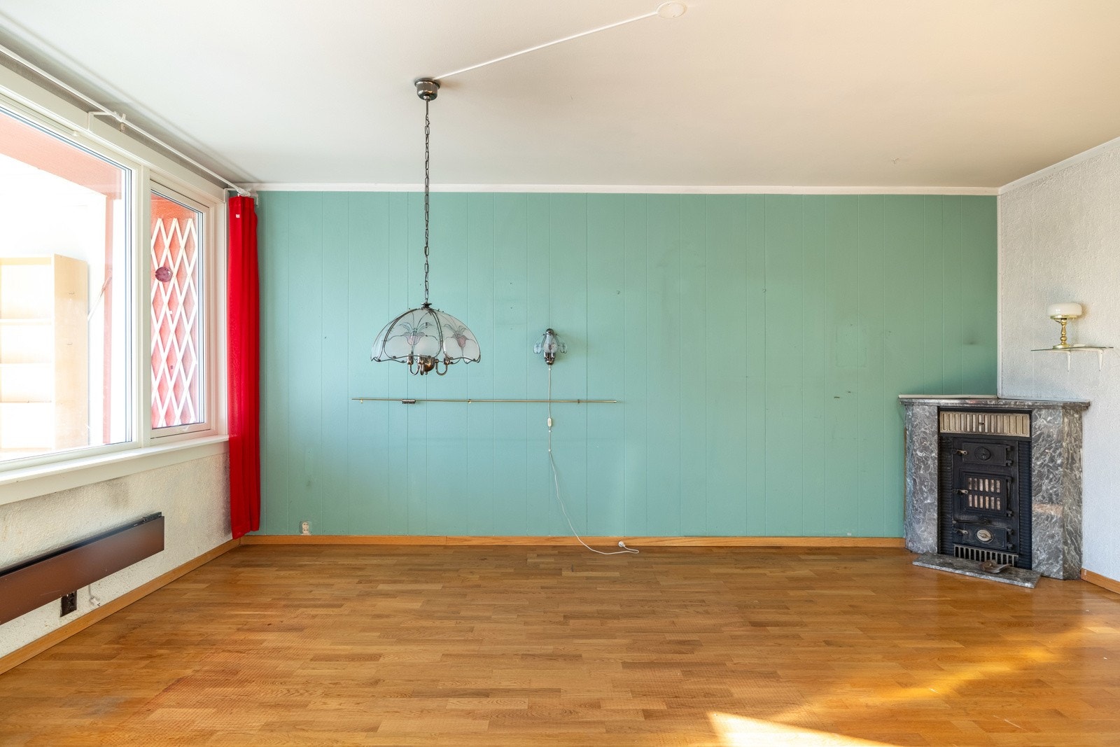 Stue med peis Galleribilde