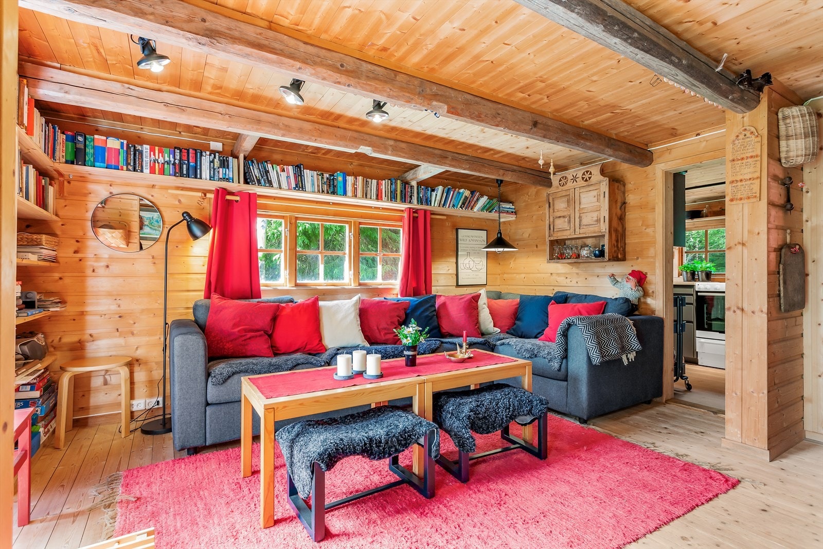 Hytten har naturlig ventilasjon. Galleribilde