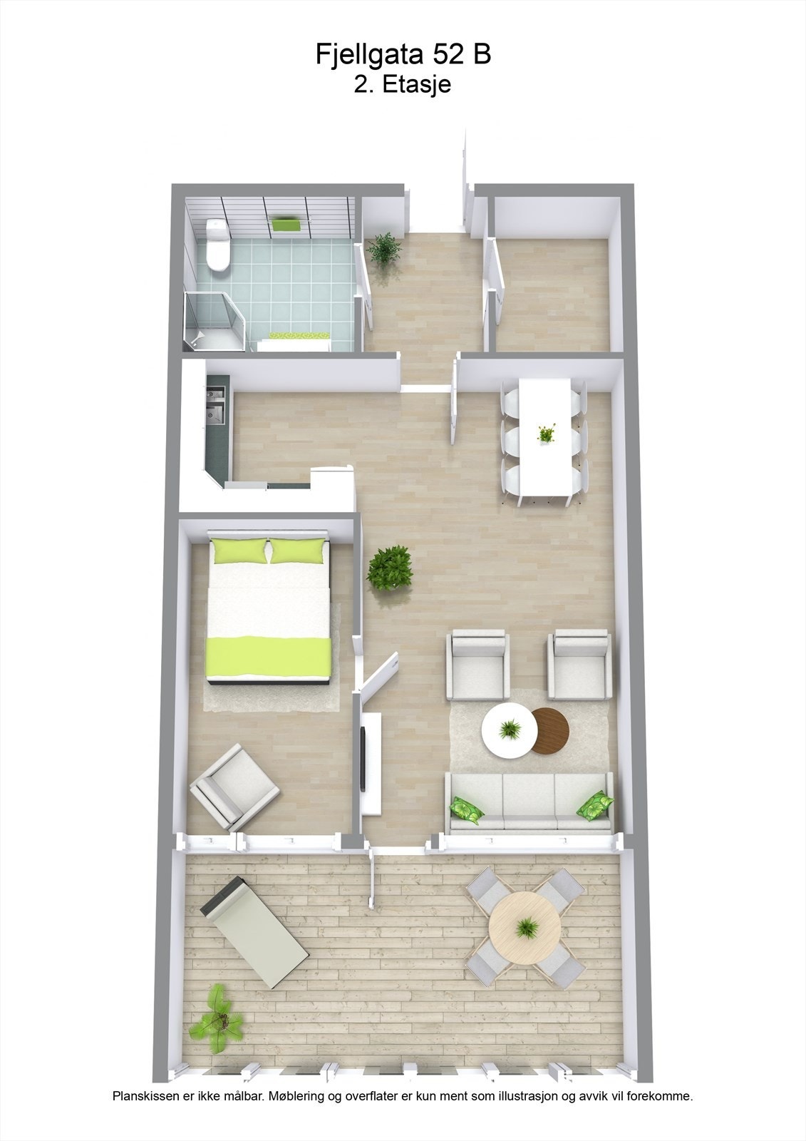 3 D plantegning Galleribilde
