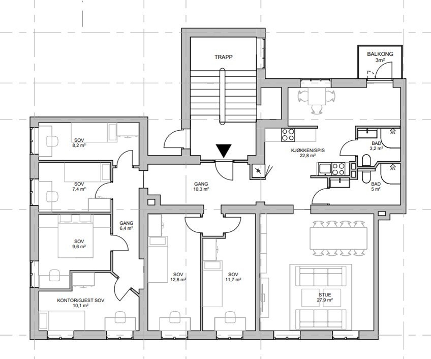 Planskisse Galleribilde