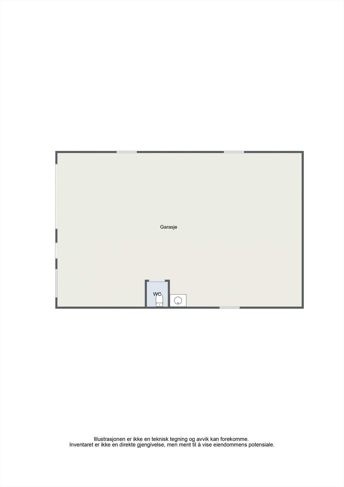 Plantegning garasje Galleribilde