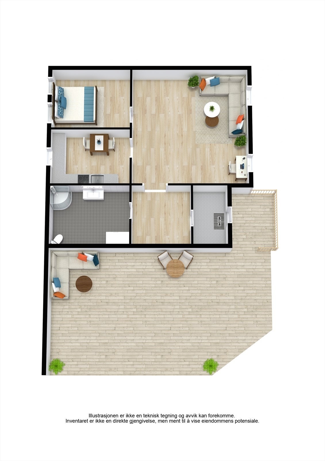 Plantegning uthus Galleribilde