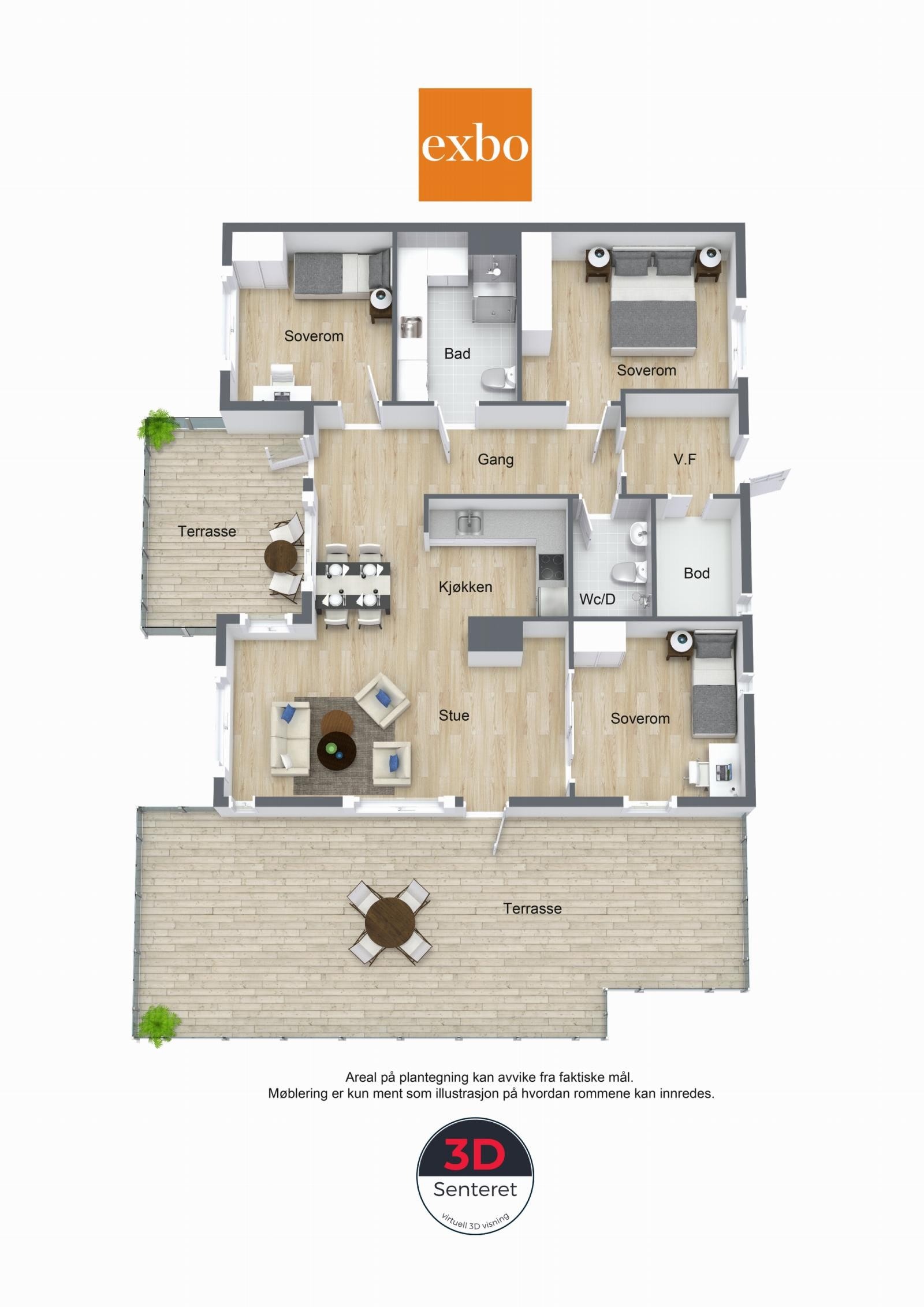 Plantegning 4.etasje Galleribilde