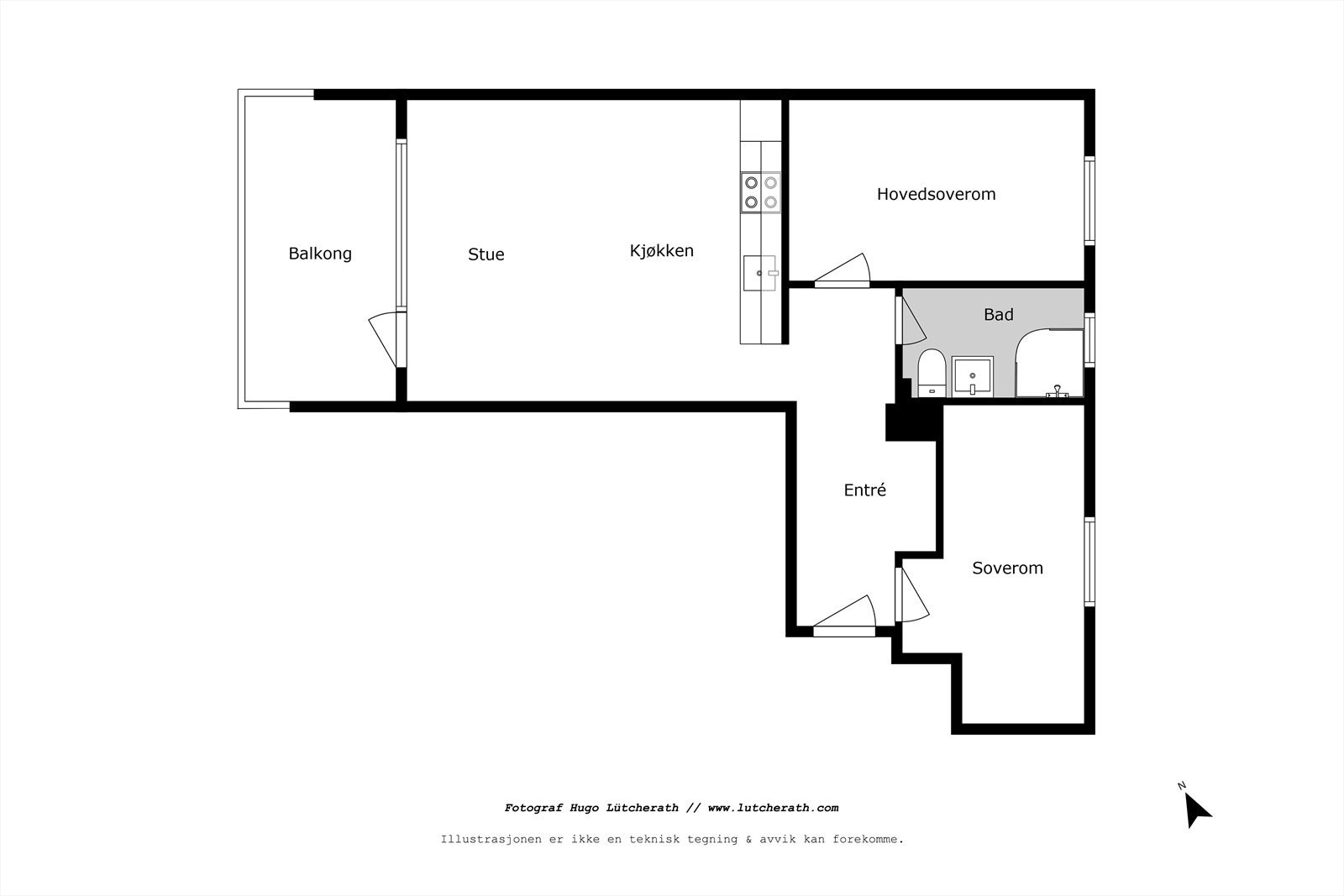 Plantegning | Nattlandsveien 102B Galleribilde