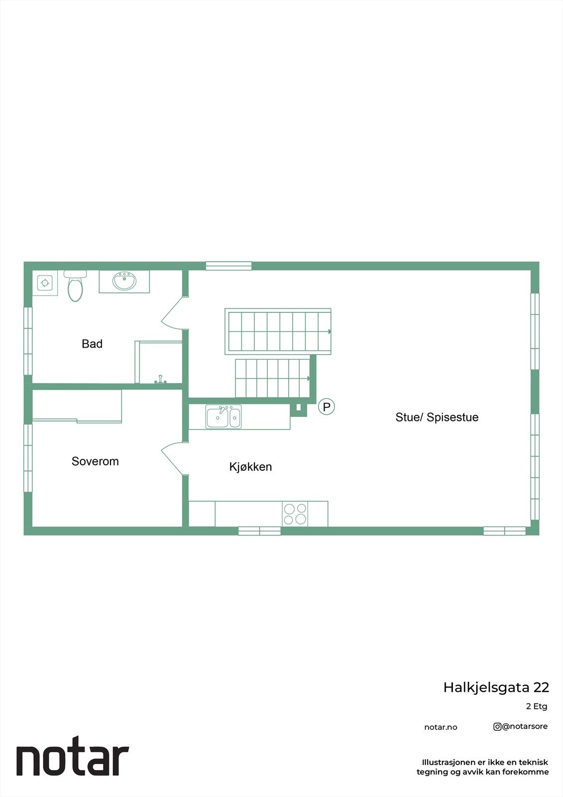 Plantegning andre etasje Galleribilde